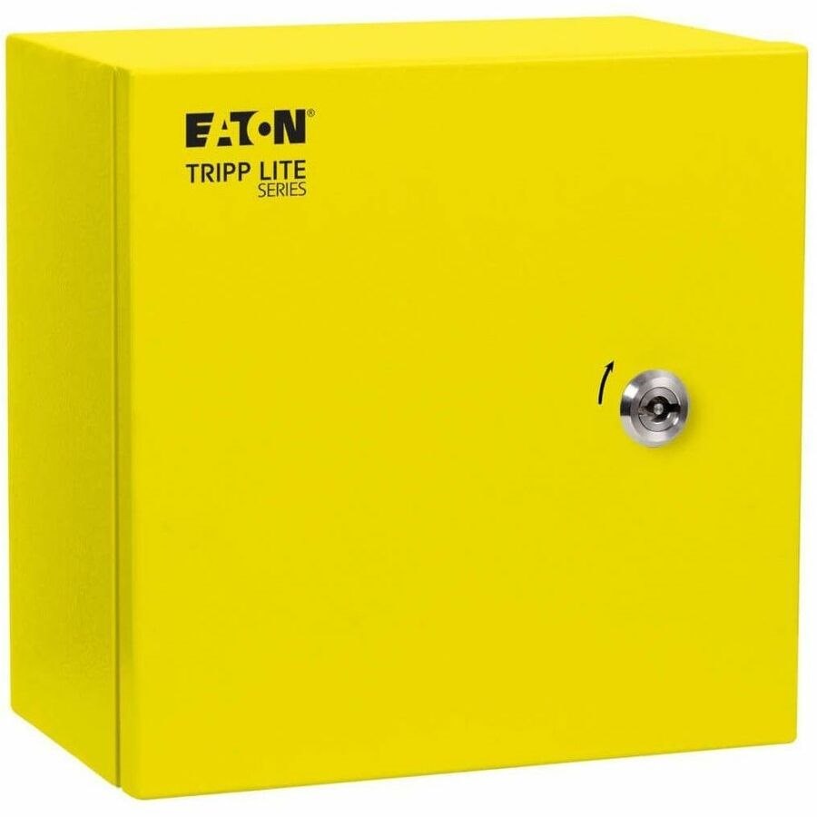 Eaton Tripp Lite Series SmartRack Outdoor Industrial Enclosure with Lock - NEMA 4, Surface Mount, Metal Construction, 10 x 10 x 6 in., Yellow