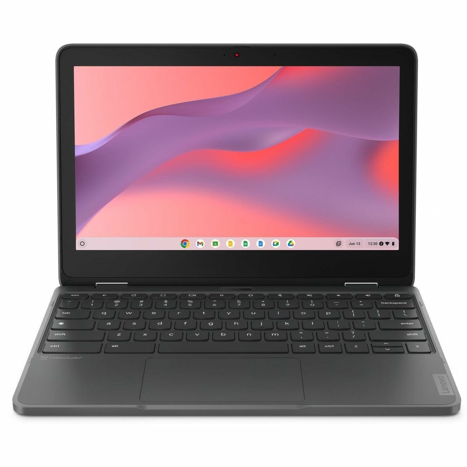 Lenovo 300e Yoga Chromebook Gen 4 82W2002KUS 11.6" Touchscreen Convertible 2 in 1 Chromebook - HD - 60 Hz - Octa-core (ARM Cortex A76 + Cortex A55) - 8 GB - 64 GB Flash Memory - English Keyboard - Graphite Gray