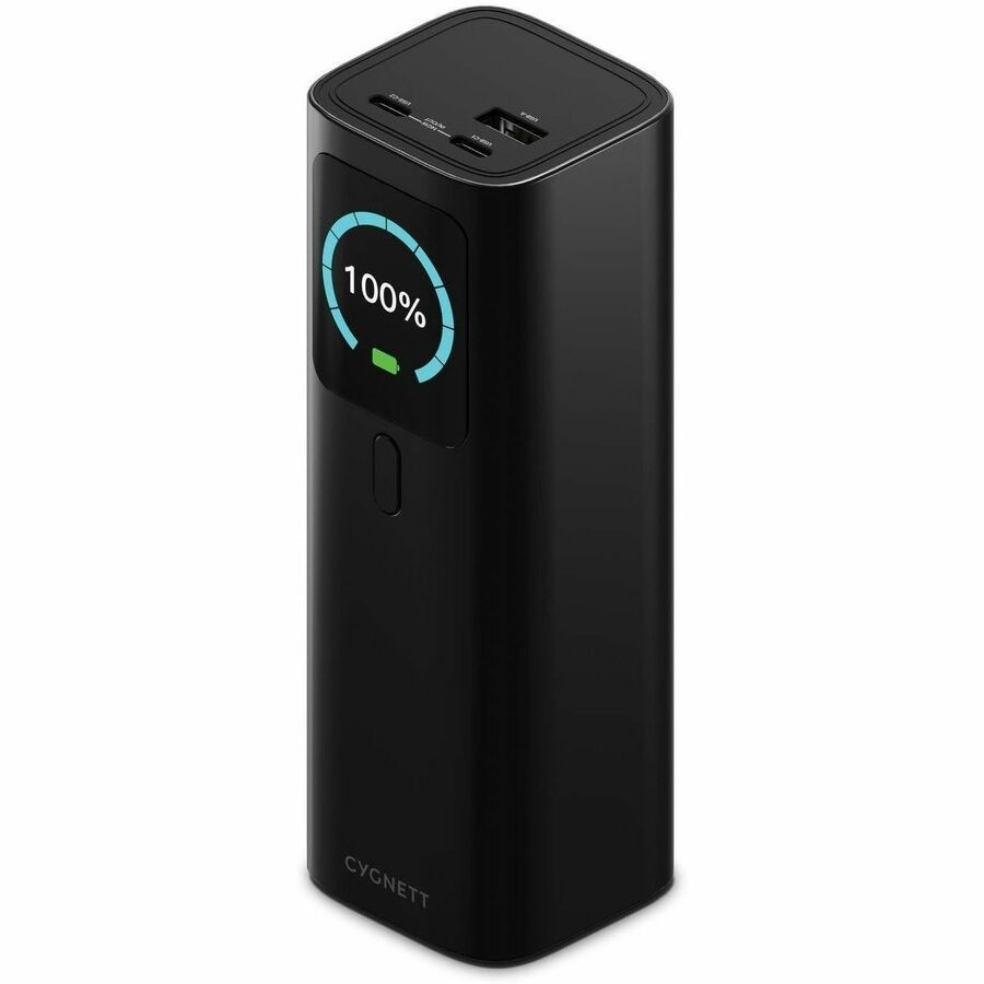 Cygnett HighPWR 27K mAh Laptop Power Bank 148W PD - Black(CY5381PBCHE), 140W Single Usb-C, 2X Approved For Carry-On, 3 Port,2 Years Warranty