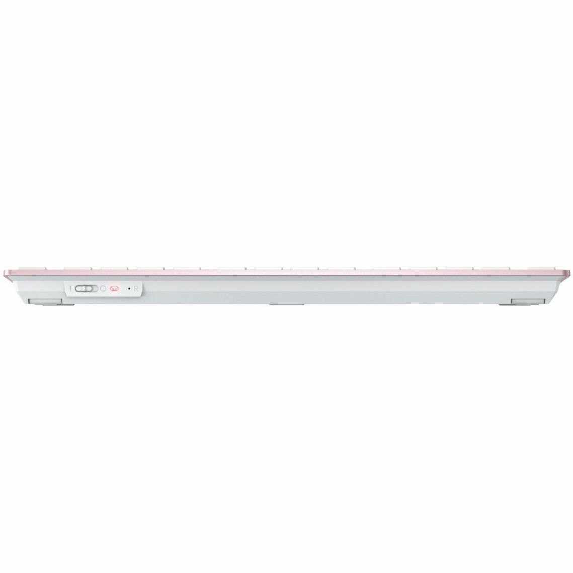 CHERRY KW 7100 Keyboard - Wireless Connectivity - English (US) - QWERTY Layout - Cherry Blossom