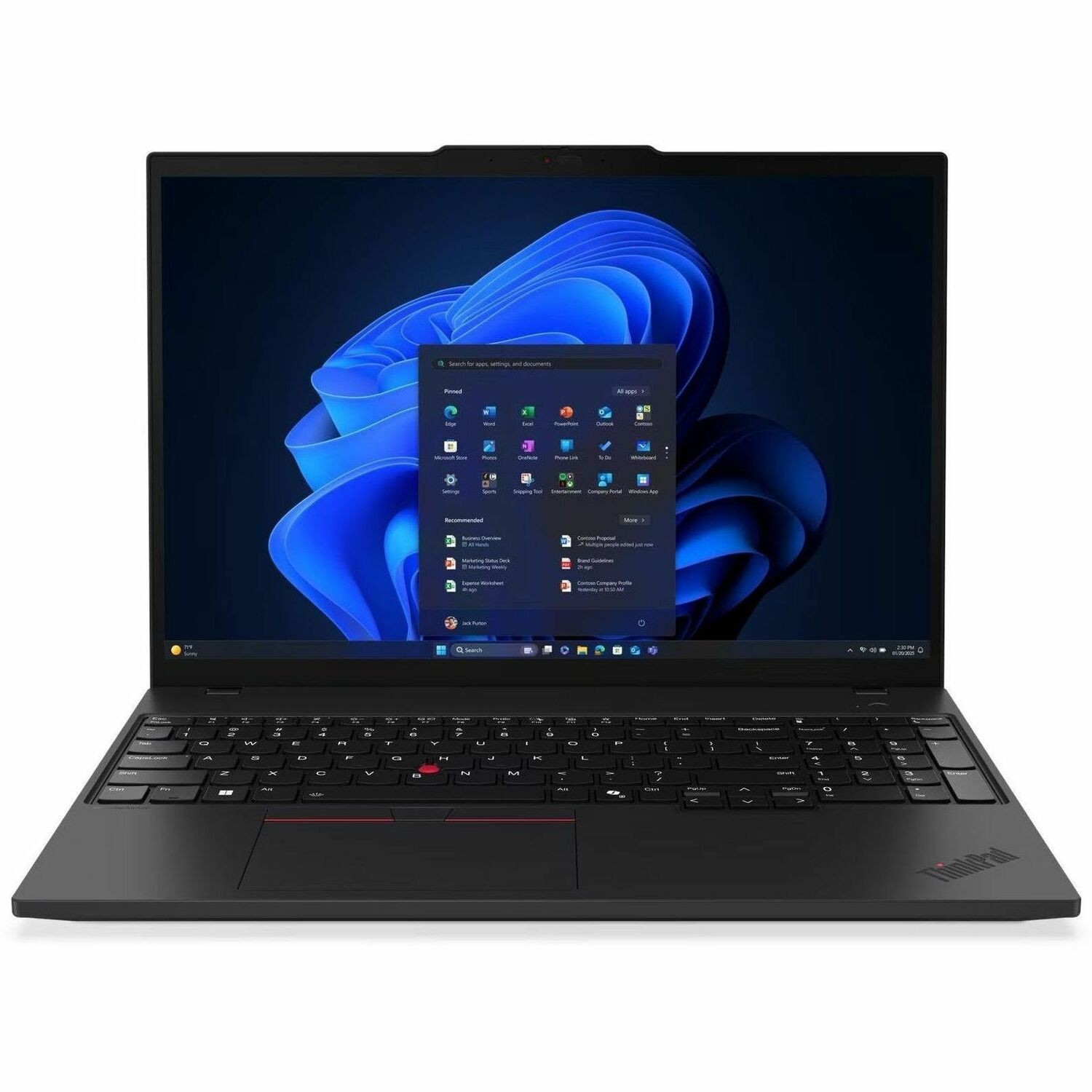 Lenovo ThinkPad T16 Gen 4 22AW0049MH 40,6 cm (16") Copilot+ PC Notebook - WUXGA - Intel Core Ultra 5 2e generatie 226V - 16 GB - 512 GB SSD - Smartcard lezer - Zwart