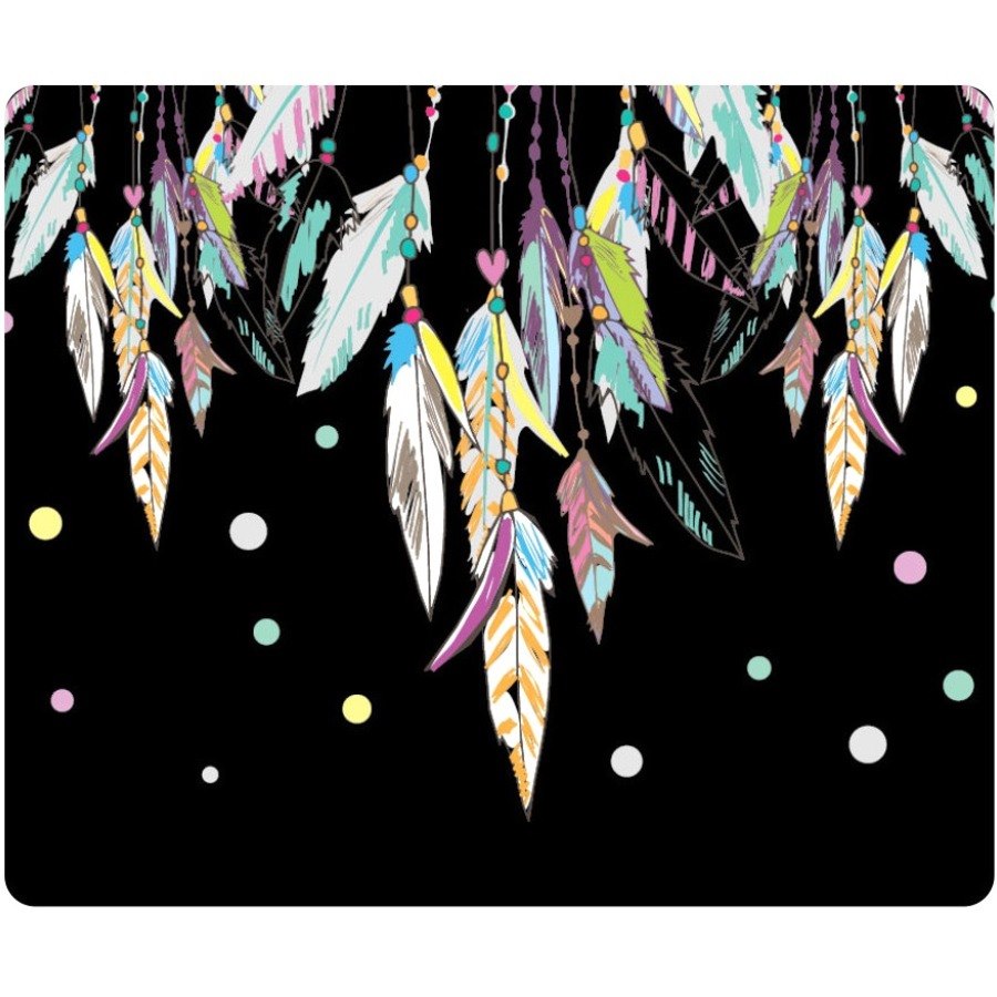 OTM Hipster Prints Black Mouse Pad, Dream Catcher Color