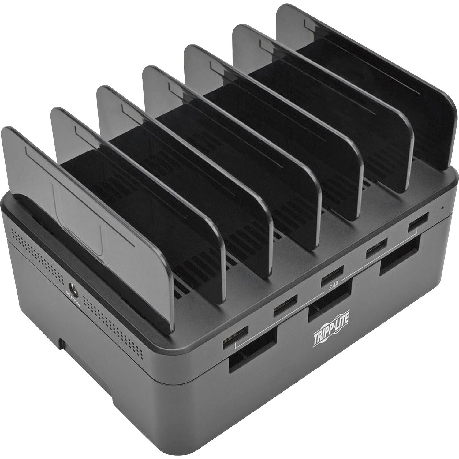 Eaton Tripp Lite Series 5-Port USB Charging Station with Built-In Device Storage, 12V 4A (48W) USB Charger Output