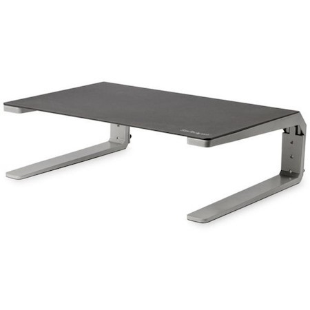 StarTech.com Monitor Riser Stand, For up to 32" (22lb/10kg) Monitor, Monitor Riser, Steel&Aluminum, Monitor Shelf w/ Three Height Settings