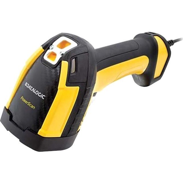 Datalogic PowerScan PD9630 Rugged Manufacturing, Asset Tracking, Warehouse, Logistics, Picking, Sorting, Inventory Handheld Barcode Scanner Kit - Cable Connectivity - Yellow