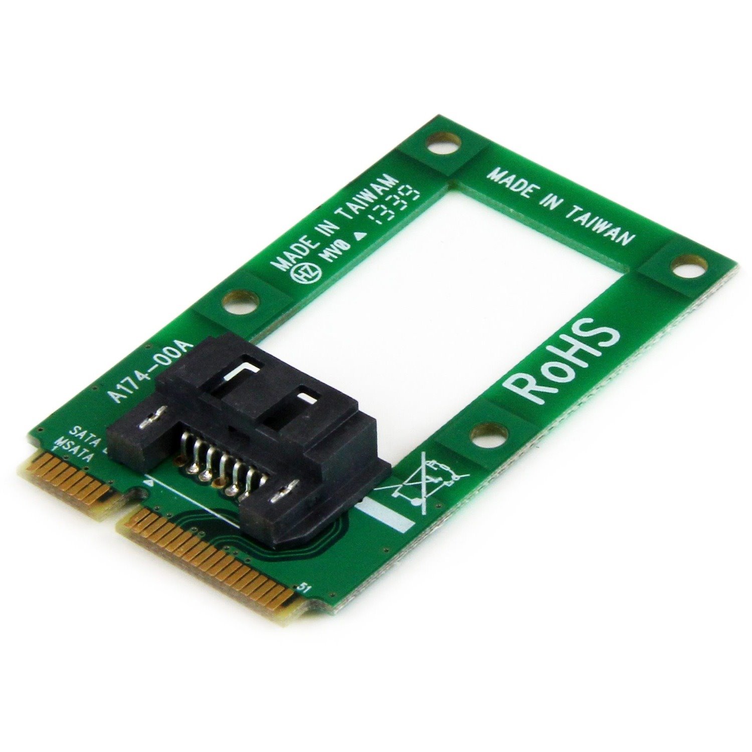 StarTech.com mSATA to SATA HDD / SSD Adapter Mini SATA to SATA Converter Card