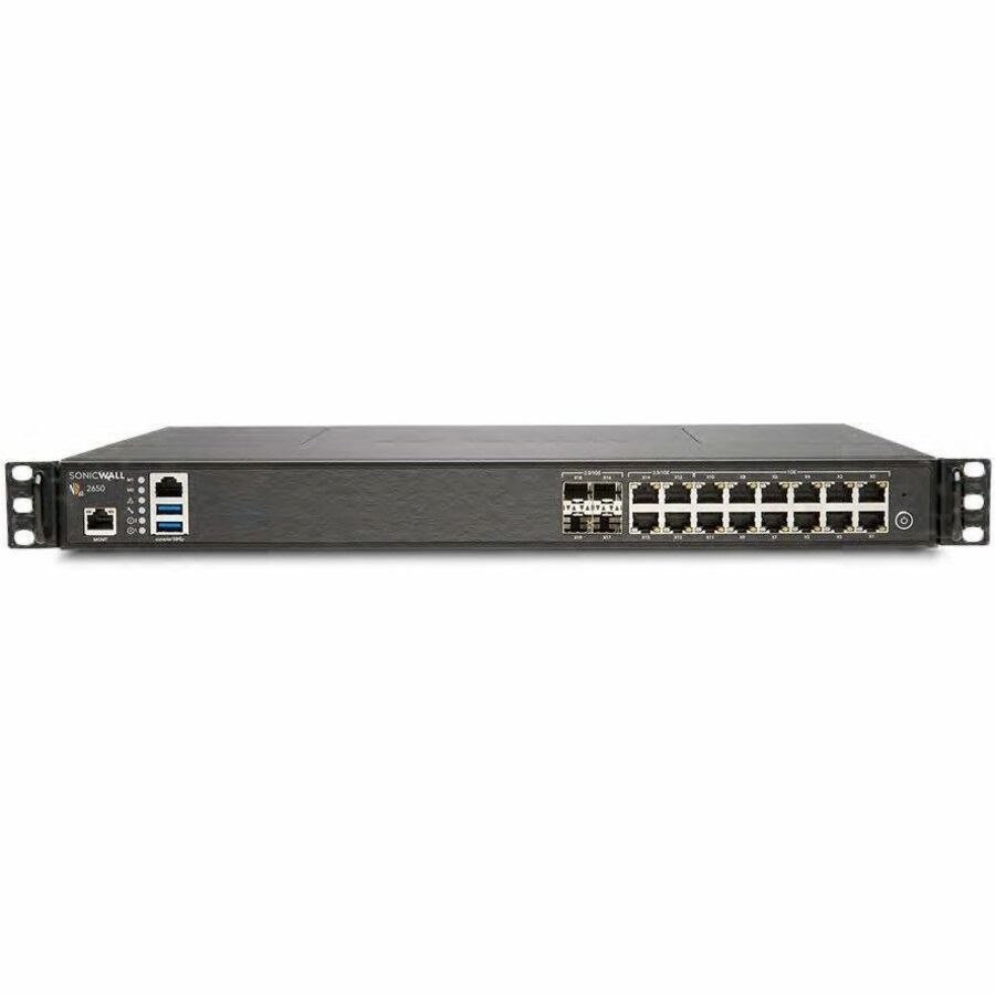 SonicWall 2650 Network Security/Firewall Appliance - 1 Year Advanced Gateway Security Suite