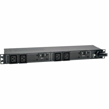 Tripp Lite by Eaton PDU 7.7kW Single-Phase 200-240V Basic PDU 4 C19 Outlets IEC 309 32A Blue Input 3.6 m Cord 1U Rack-Mount