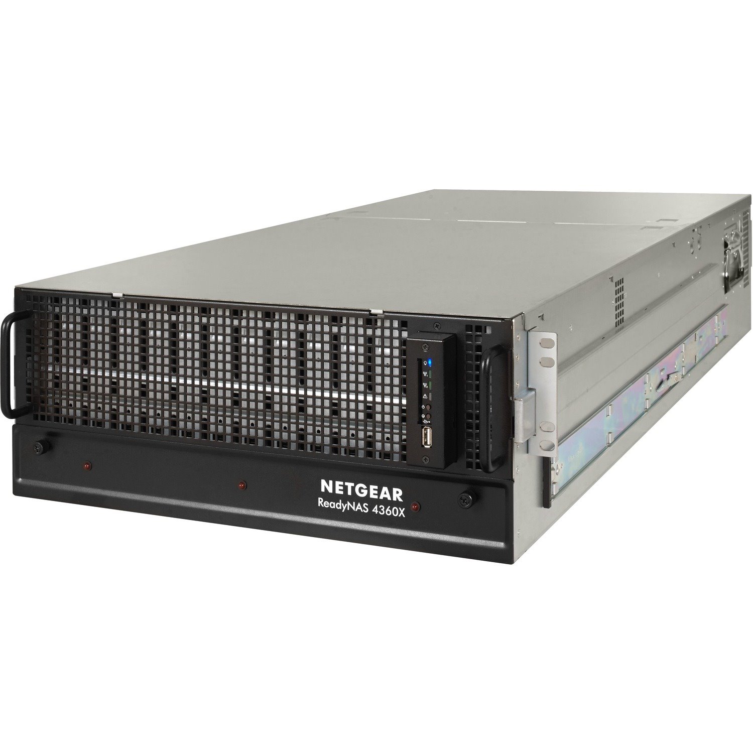 Netgear ReadyNAS RR4360X 60 x Total Bays SAN/NAS Storage System Xeon E3-1225 v5 Quad-core (4 Core) 3.30 GHz - 16 GB RAM - DDR4 SDRAM - 4U Rack-mountable