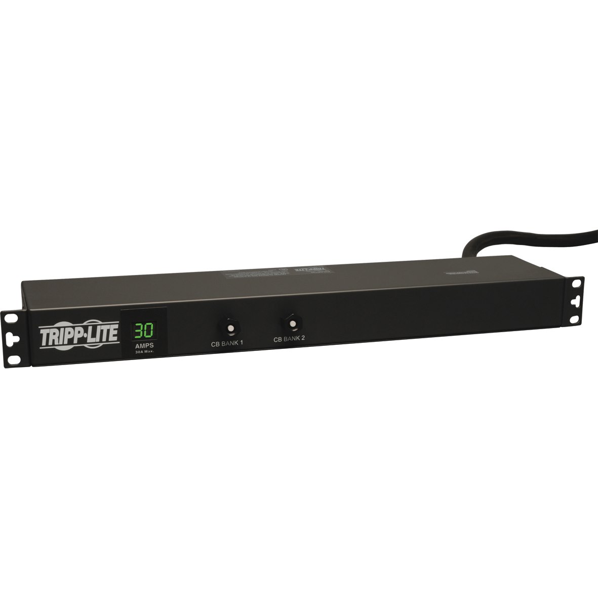 Eaton Tripp Lite Series 2.9kW Single-Phase Local Metered PDU, 120V Outlets (12 5-15/20R), L5-30P, 15 ft. (4.57 m) Cord, 1U Rack-Mount