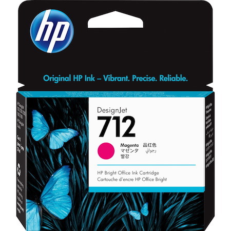HP 712 Original Inkjet Ink Cartridge - Magenta - 1 Each