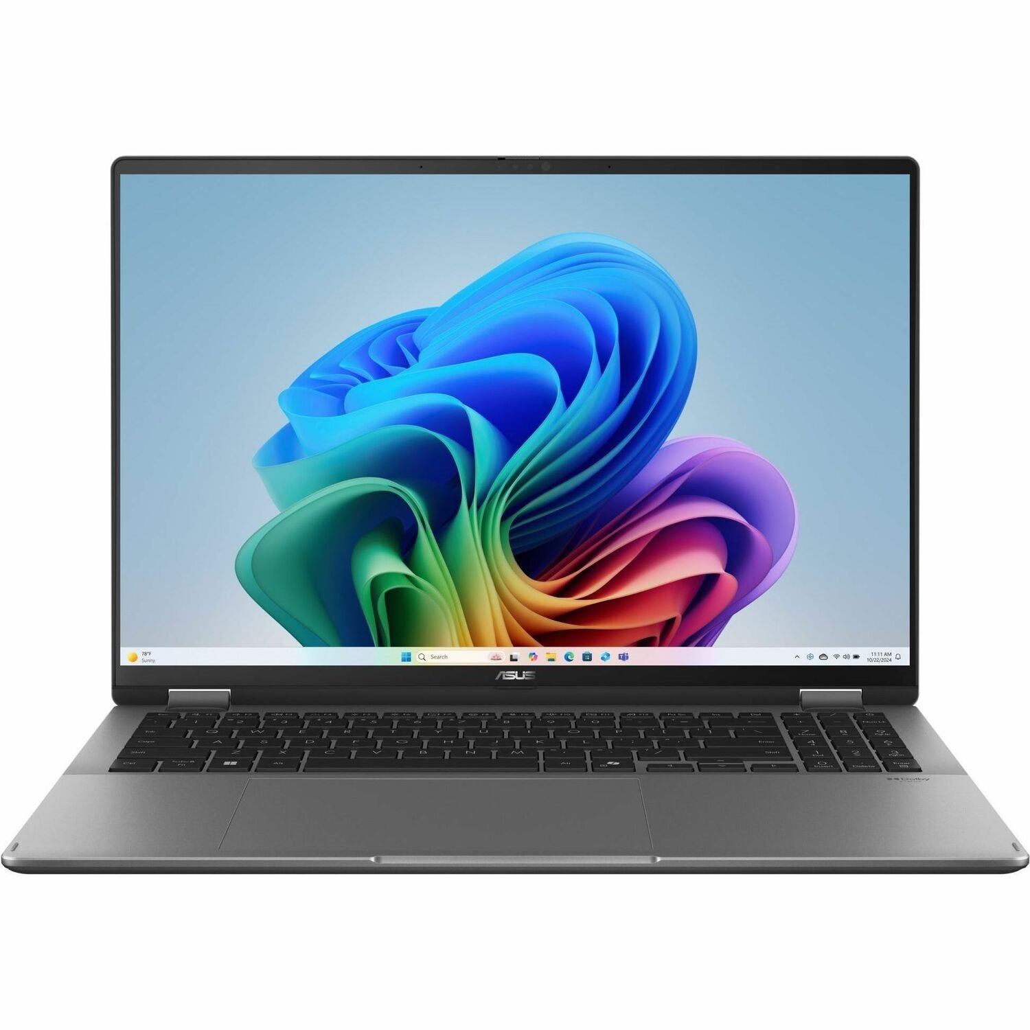 Asus Vivobook 16 Flip TP3607 TP3607SA-SI704X 16" Touchscreen Convertible Copilot+ PC 2 in 1 Notebook - WUXGA - 60 Hz - Intel Core Ultra 7 258V - 32 GB - 1 TB SSD - Matte Gray