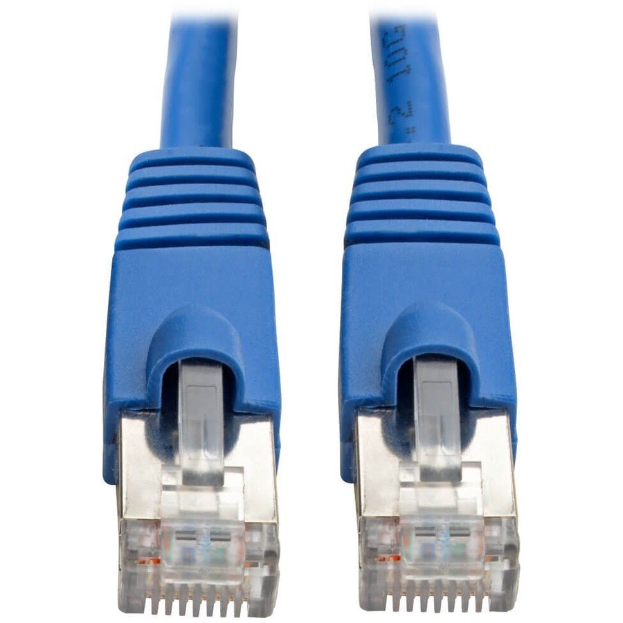 Eaton Tripp Lite Series Cat6a 10G Snagless Shielded STP Ethernet Cable (RJ45 M/M), PoE, Blue, 1 ft. (0.31 m)