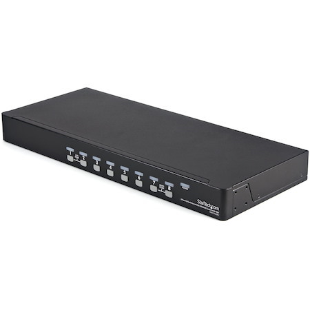 StarTech.com 8 Port 1U Rack Mount USB KVM Switch Kit with OSD and Cables