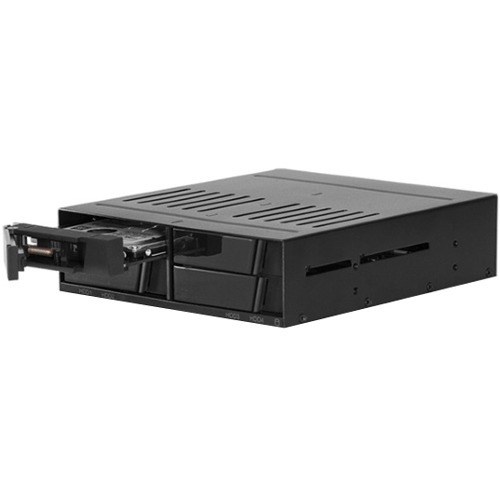 iStarUSA BPX-124-SA Drive Enclosure for 5.25" Rack-mountable - Black