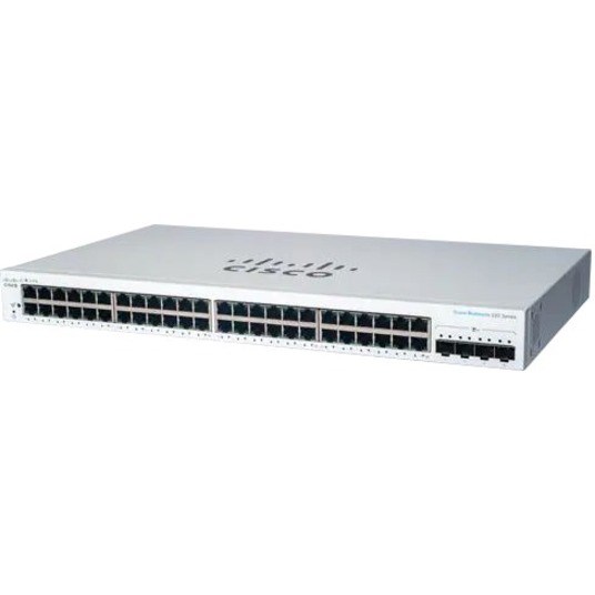 Cisco Business 220 CBS220-48T-4X 48 Ports Manageable Ethernet Switch - Gigabit Ethernet, 10 Gigabit Ethernet - 1000Base-T, 10GBase-X