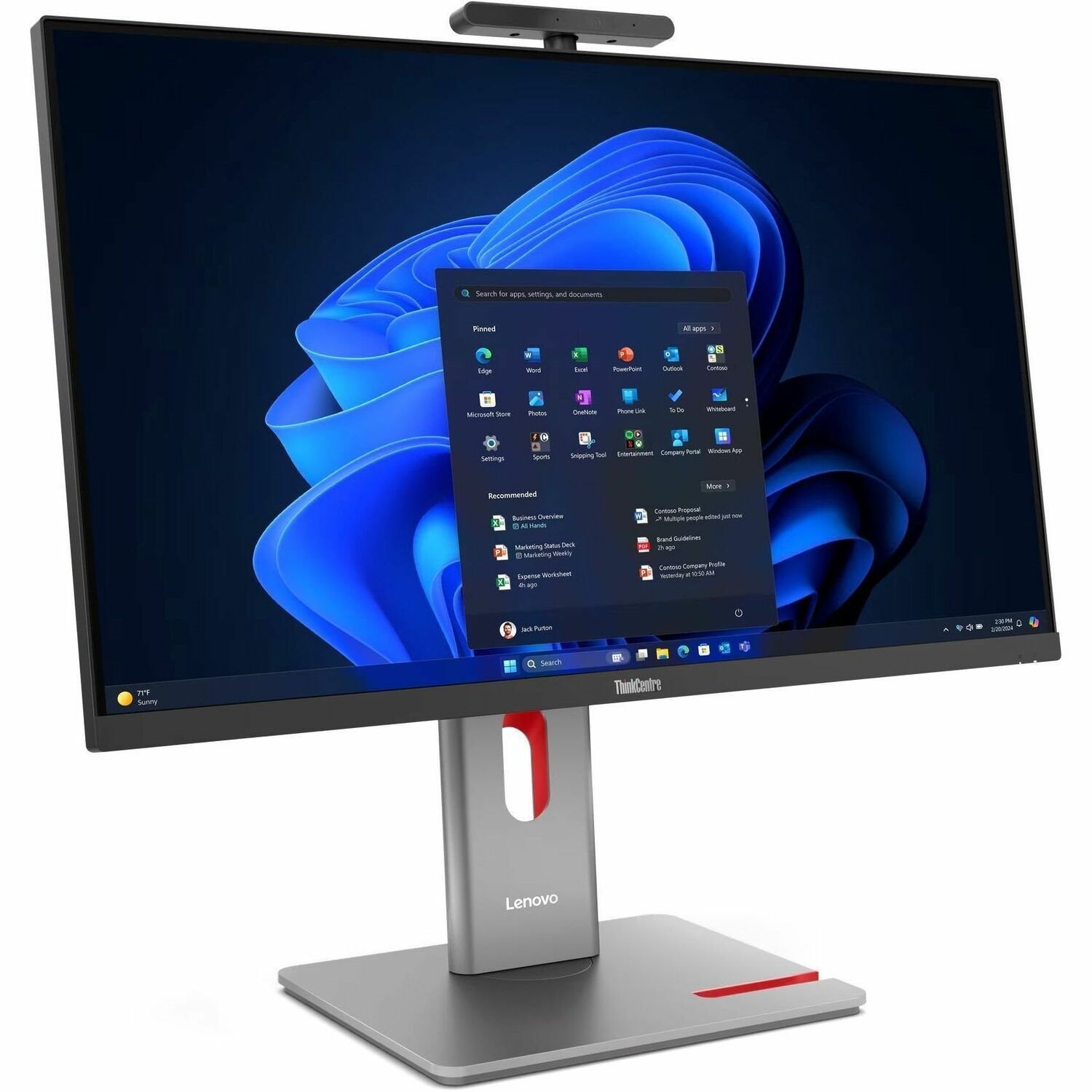 Lenovo ThinkCentre M90a Pro Gen 6 13ANS02700 All-in-One Computer - Intel Core Ultra 9 285 - vPro Technology - 64 GB - 1 TB SSD - 27" QHD - Desktop - Black