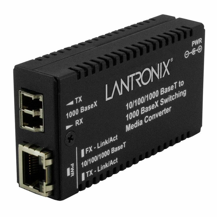 Lantronix M/GE-PSW-SX-01(LC) Transceiver/Media Converter