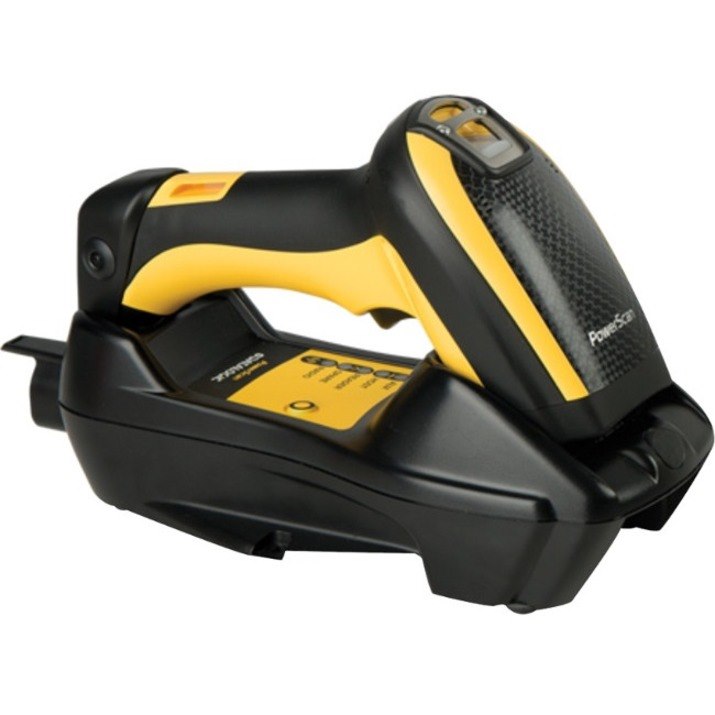 Datalogic PowerScan PM9501 Handheld Barcode Scanner Kit - Wireless Connectivity - Yellow