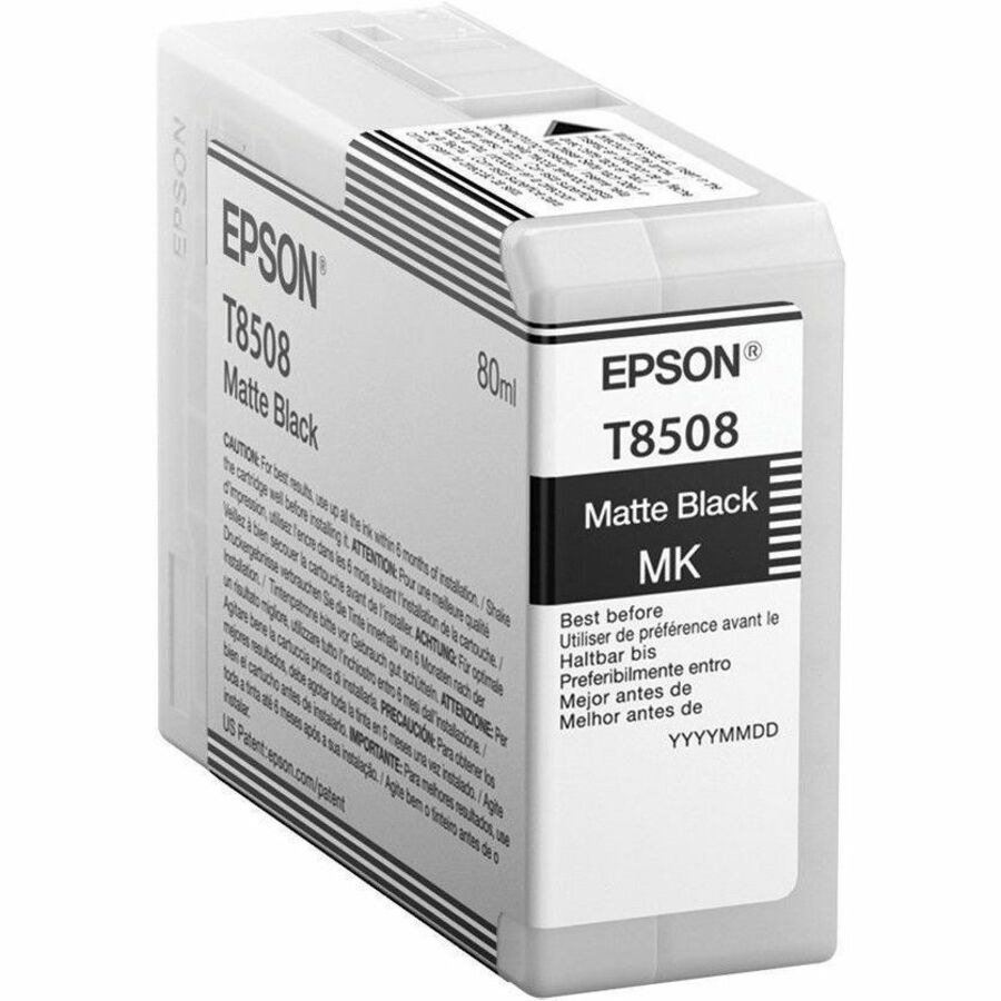 Epson UltraChrome T850 Original Standard Yield Inkjet Ink Cartridge - Matte Black - 1 Pack