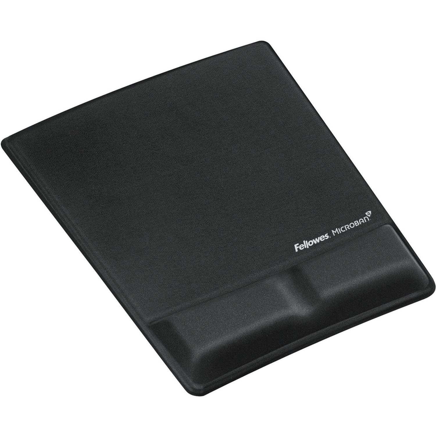 Fellowes&reg; MICROBAN&reg; Memory Form Mouse Pad with Wrist Support - Black (9181201)