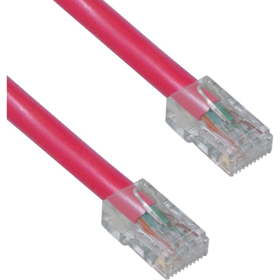 CableWholesale Cat6 Red Ethernet Patch Cable, Bootless, 25 foot