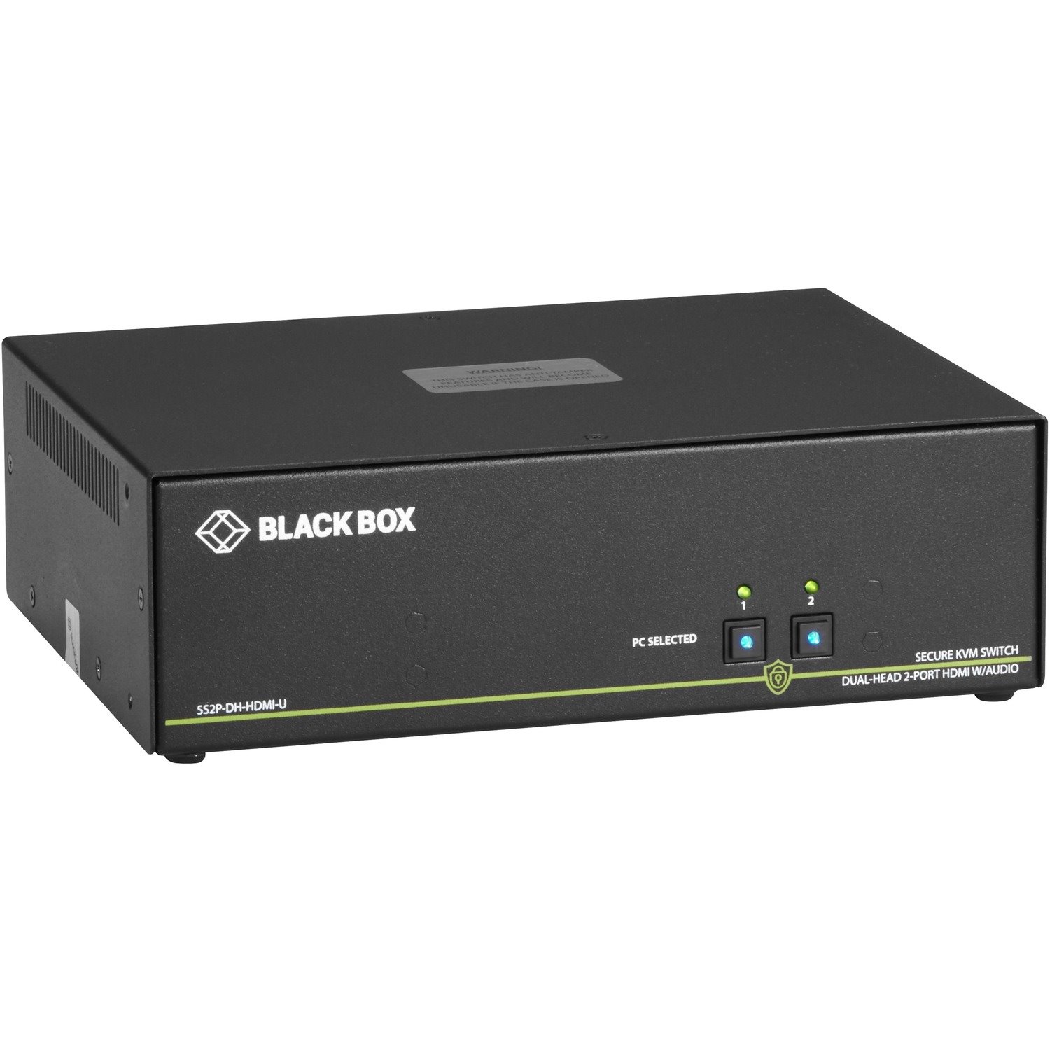 Black Box NIAP 3.0 Secure 2-Port Dual-Head HDMI KVM Switch