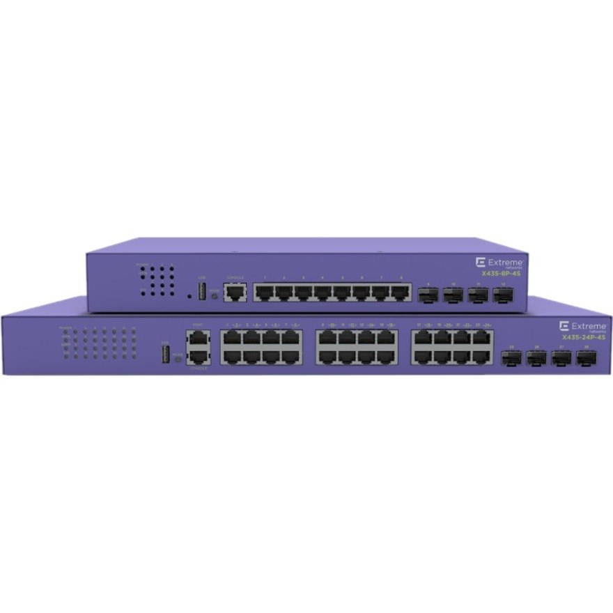 Extreme Networks ExtremeSwitching X435 X435-24P-4S 24 Ports Manageable Ethernet Switch