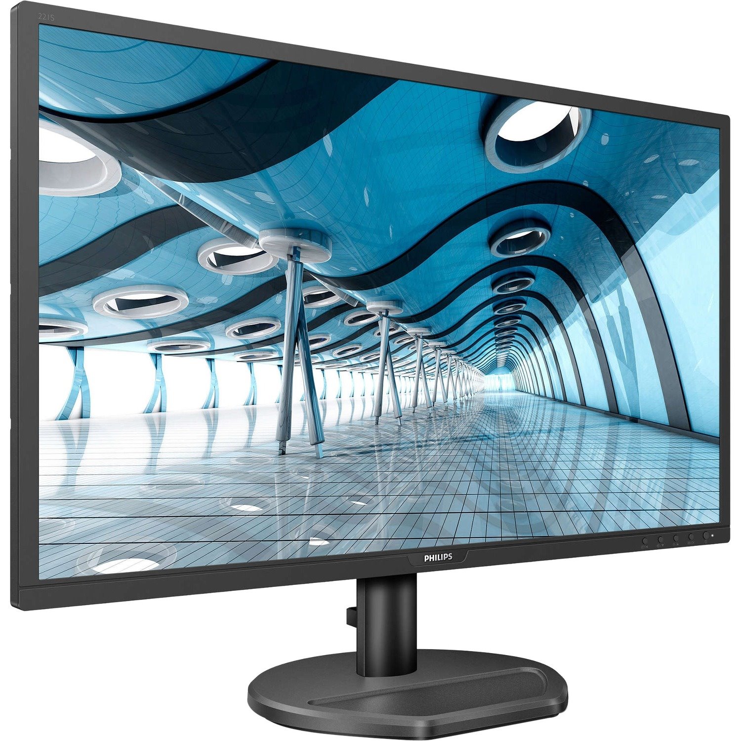 Philips Brilliance 221S8LDSB Full HD LCD Monitor - 16:9 - Textured Silver, Textured Black