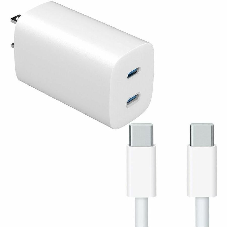 4XEM 45W 6FT USB-C to USB-C GaN Charging Kit - White