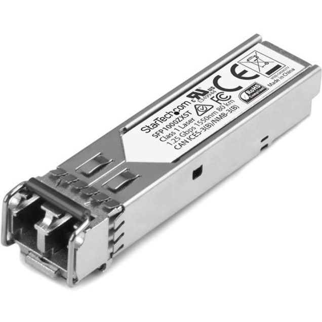 StarTech.com MSA Uncoded SFP Module - 1000BASE-ZX - 1GE Gigabit Ethernet SFP 1GbE Single Mode Fiber (SMF) Optic Transceiver - 70km DDM