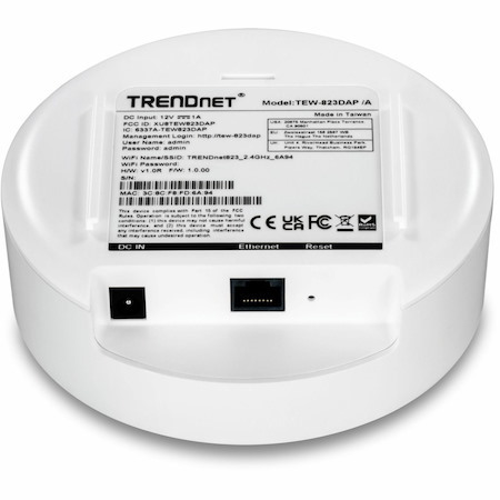TRENDnet Dual Band IEEE 802.11 a/b/g/n/ac 1.27 Gbit/s Wireless Access Point - Indoor