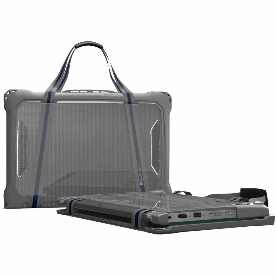 MAXCases Extreme Shell-F2 Rugged Case for HP Chromebook - Grey - 1