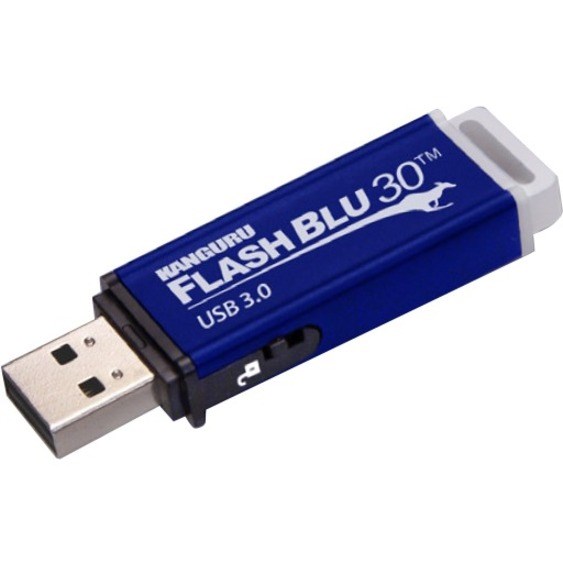 Kanguru FlashBlu30 with Physical Write Protect Switch SuperSpeed USB 3.0 Flash Drive