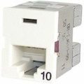 Ortronics Clarity 10G TracJack, T568A/B, 180 degree, Fog White