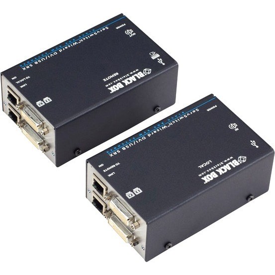 Black Box ServSwitch Wizard SRX DVI-D/USB Extender, Dual-Head - Thumbnail 3