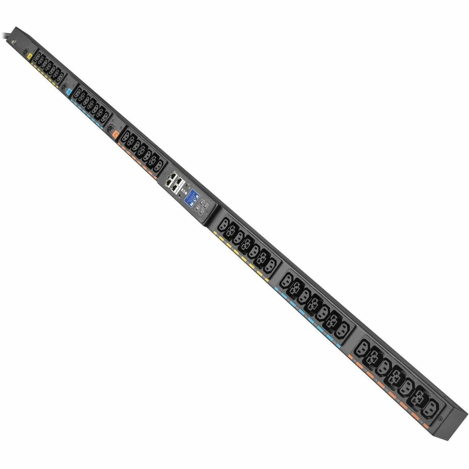 Eaton Single-Phase Managed Rack PDU G4, 208V, 42 Outlets, 24A, 5.8kW, L6-30 Input, 10 ft. Cord, 0U Vertical