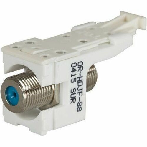 Ortronics HDJ F Connector, F/F 75 Ohm, Cloud White