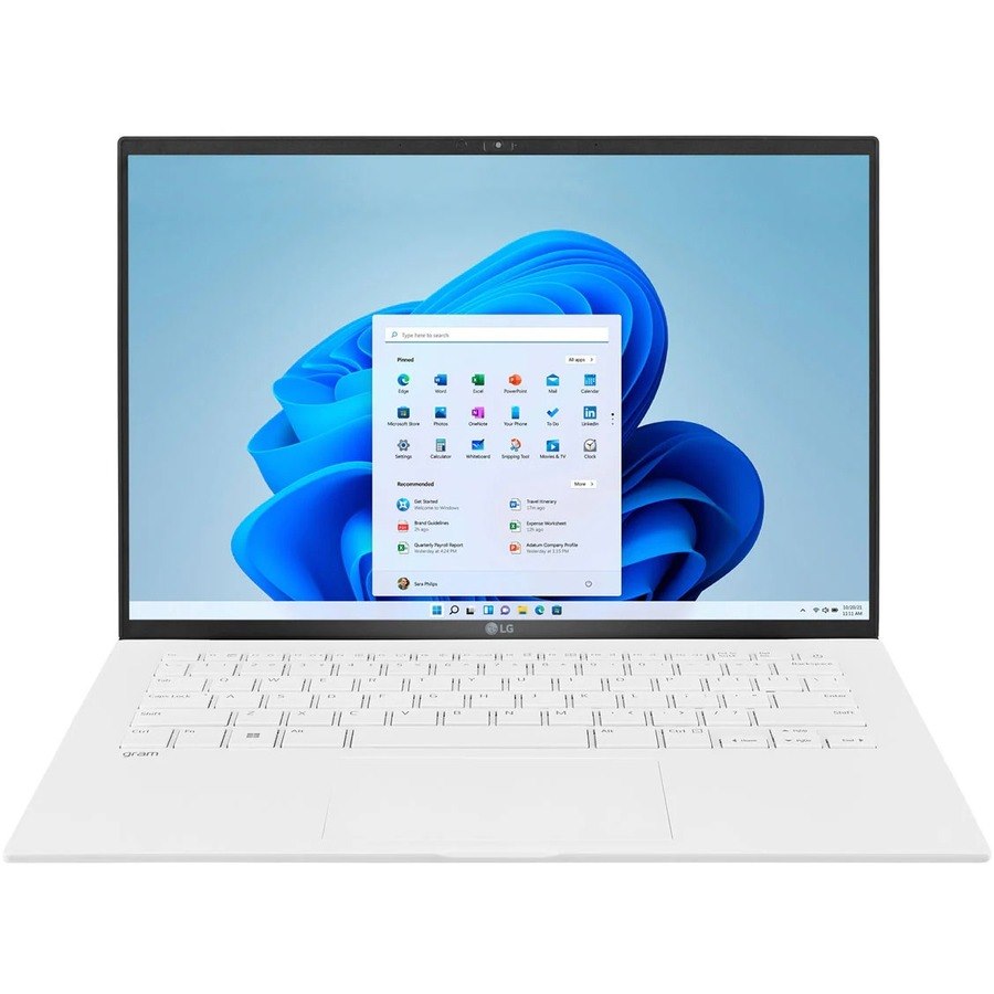 LG gram 14Z90Q-K.ARW5U1 14" Notebook - WUXGA - Intel Core i5 12th Gen i5-1240P - Intel Evo Platform - 8 GB - 512 GB SSD - White