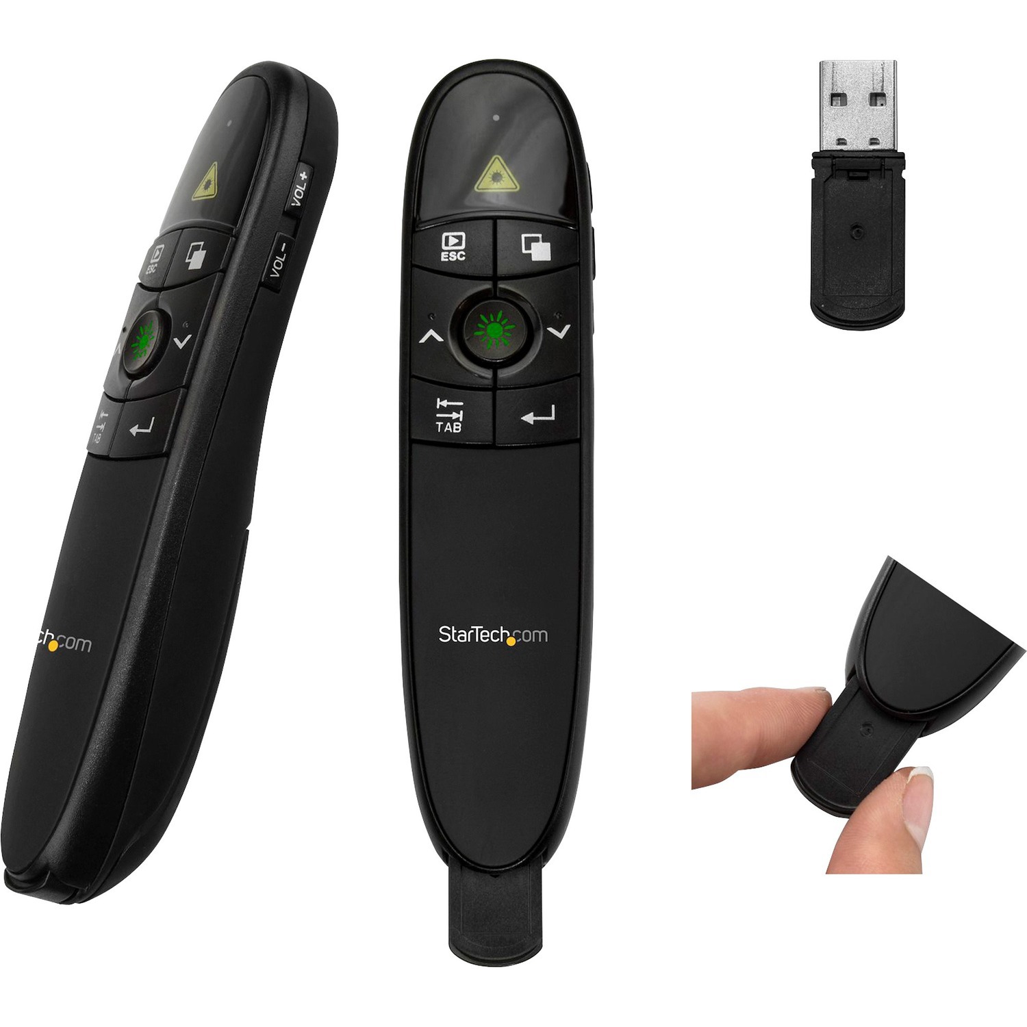 StarTech.com Presentatie afstandsbediening - draadloos presenteren - PowerPoint presenter met laserpen - 27 m