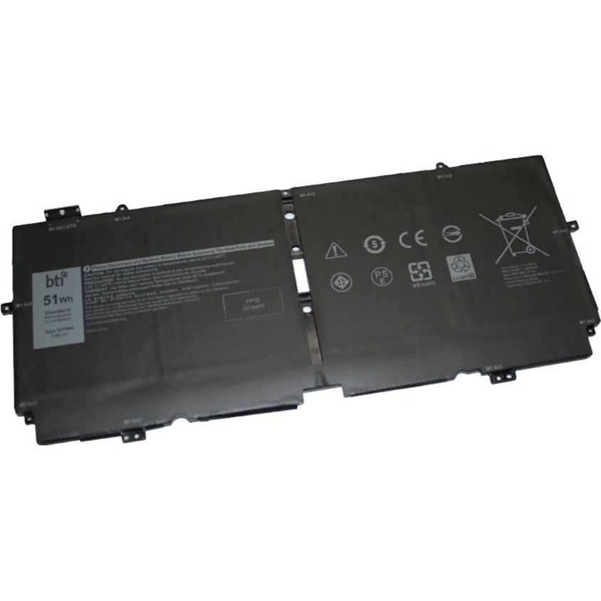 BTI 52TWH-BTI 4-CELL 7.6V LI-ION BATTERY 52TWH, NN6M8, XX3T7