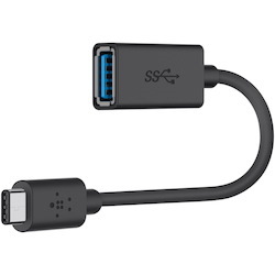 Belkin 12.70 cm USB Data Transfer Cable for MacBook, Flash Drive, Keyboard/Mouse, Notebook, Chromebook, iPhone, iPad, iPod