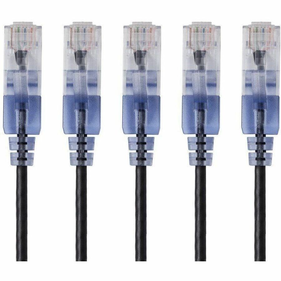 Monoprice Slimrun Cat6a Ethernet Patch Cable - Snagless RJ45_ Stranded_ Utp_ Pur