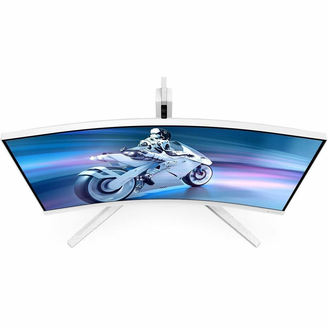 Evnia 32M2C5501 32" Class WQHD Curved Screen Gaming LED Monitor - 16:9 - White