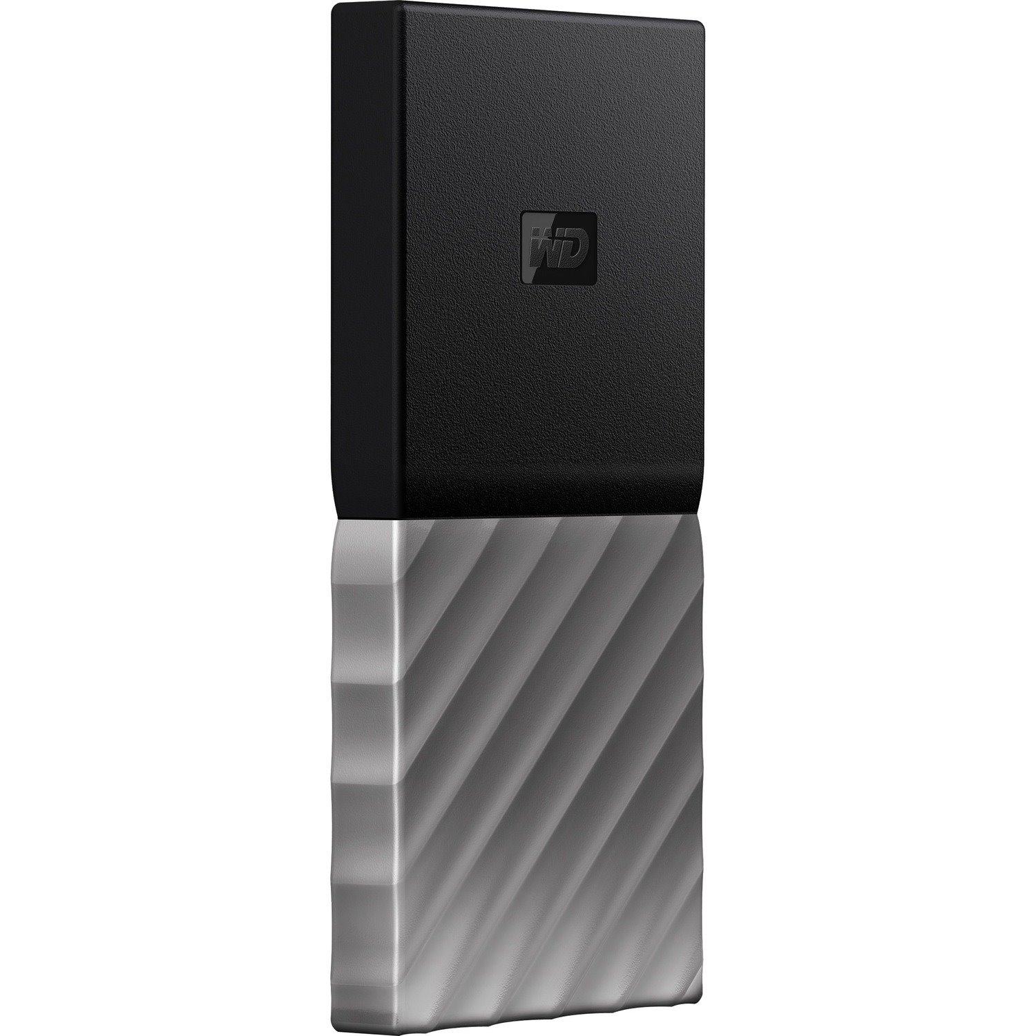 WD My Passport WDBKVX0020PSL-WESN 2 TB Portable Solid State Drive - 2.5" External - Black, Metallic Gray