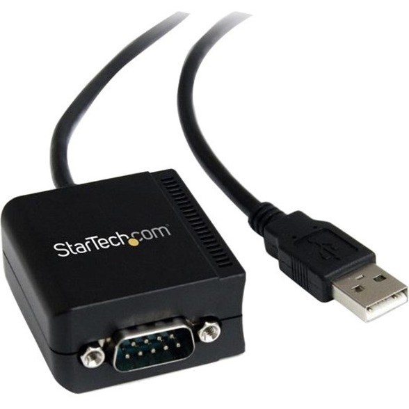 StarTech.com USB to Serial Adapter - Optical Isolation - USB Powered - FTDI USB to Serial Adapter - USB to RS232 Adapter Cable