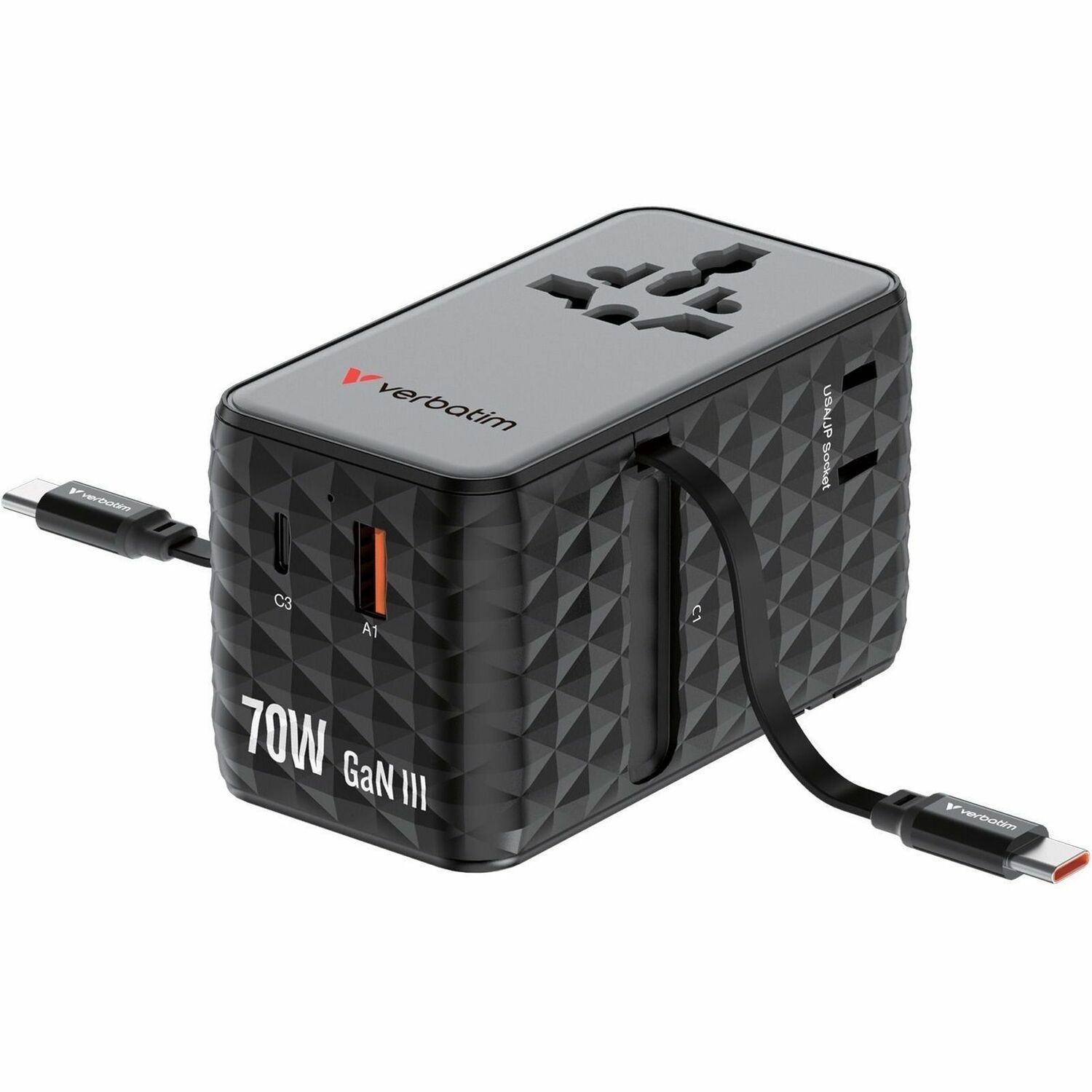 Verbatim Charge 'n' Travel 70 W Rugged AC Adapter