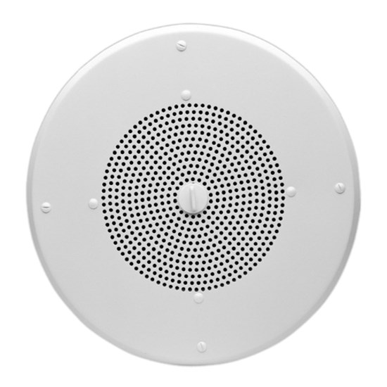 Valcom V-1020C Ceiling Mountable, Flush Mount Speaker - 1 W RMS - Semi-gloss White