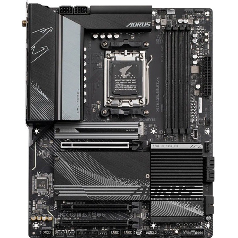GIGABYTE X670 ELITE AX Gaming Desktop Motherboard - AMD X670 Chipset - Socket AM5 - ATX