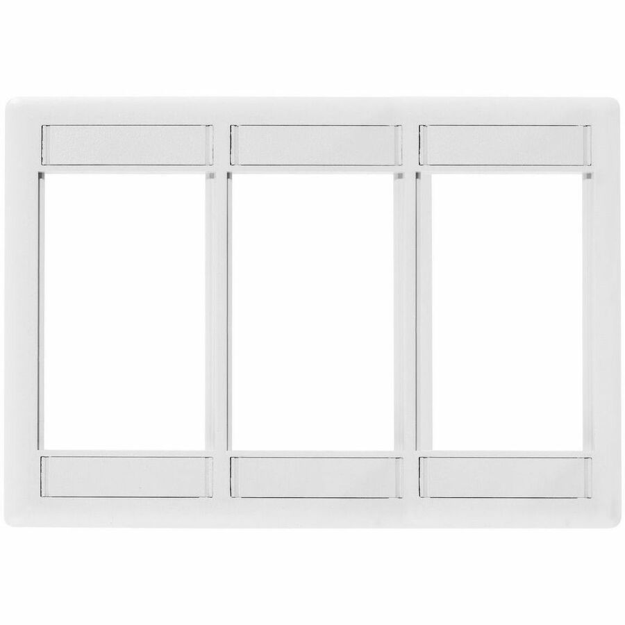 Bryant iSTATION, Front Loading Module Frame, 3-Gang, 3-Unit, White